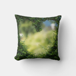 Grönt Lokalt hjärta Kudde