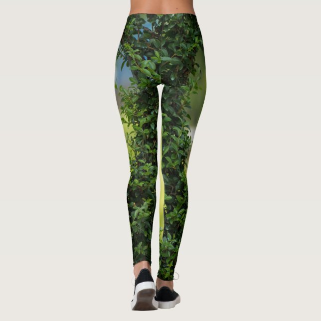 Grönt Lokalt hjärta Leggings (Baksida)