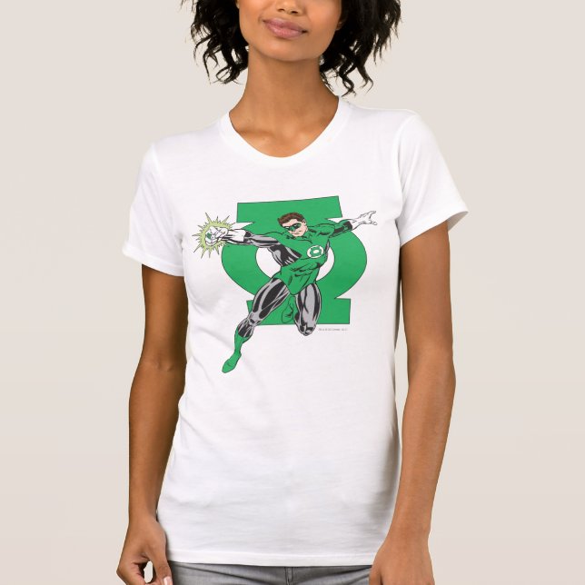 Grönt - Lönster och symbol T-shirt (Framsida)