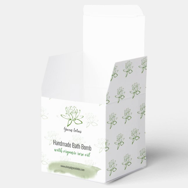 Grönt Lotus Beauty Skin Care Packbox Presentaskar (Öppnad)