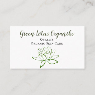 Grönt Lotus DIY Beauty Care Visitkort