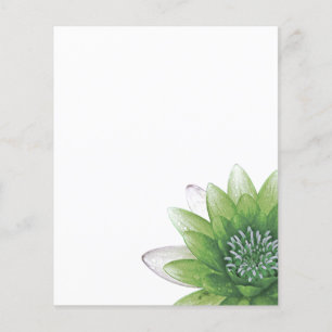 Grönt Lotus Flygblad