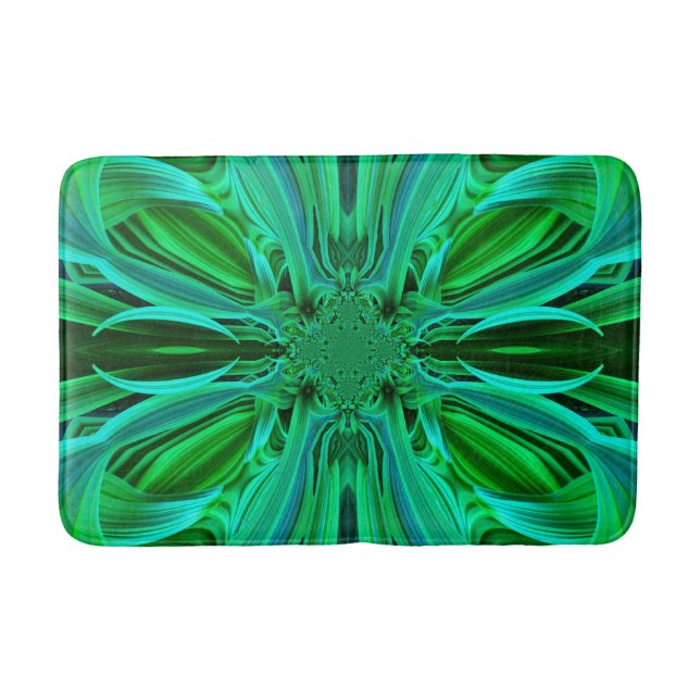 Grönt Löv Bath mat Badrumsmatta (Framsidan)