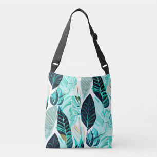 Grönt löv boho design axelväska