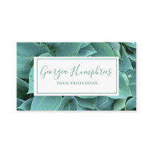 Grönt Löv Botaniskt Affärskort