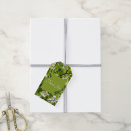 Grönt Löv Bröllop Gift Märkre Presentetikett