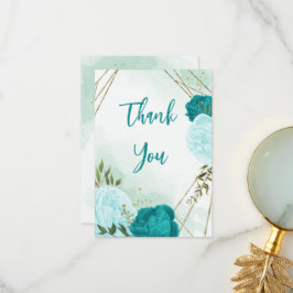 grönt löv bröllop tack kort