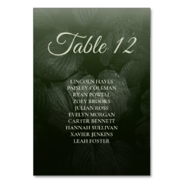 Grönt löv elegant Greenery vår bröllop Bordsnummer