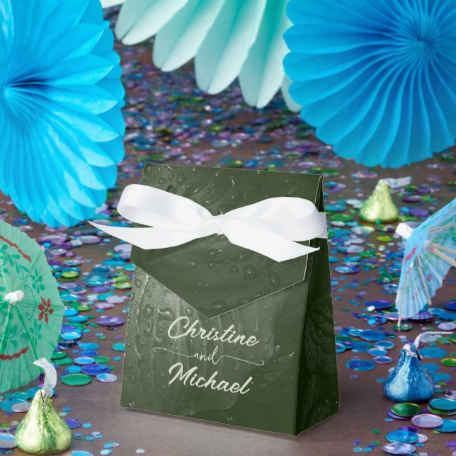 Grönt löv elegant Greenery vår bröllop Presentaskar (Part)