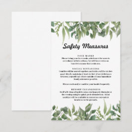 Grönt Löv Grey Foliage Safety Measures Tilläggskort