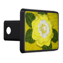 Grönt Löv Gul ros Artisan Crochet Print