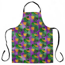 GRÖNT LÖV GULD MARDI GRAS MASKS