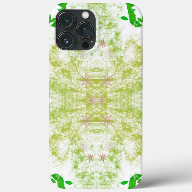 Grönt Löv iphone case (Baksida)