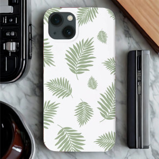 Grönt Löv iphone case - Färsk, naturlig, Snyggt
