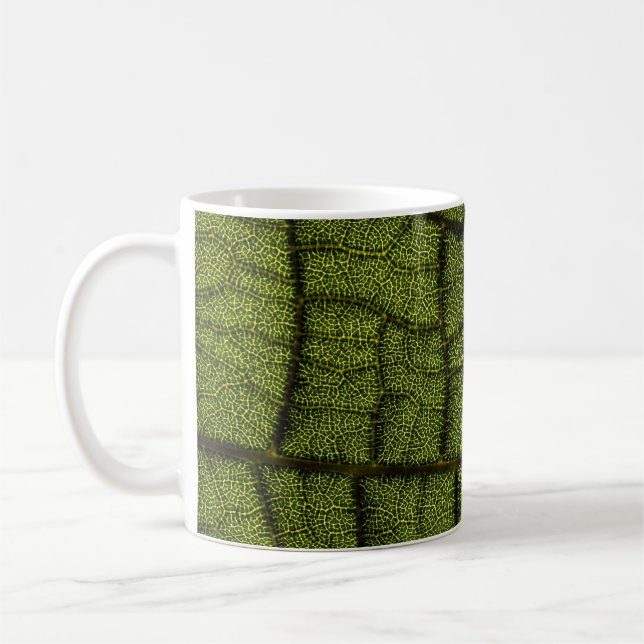 Grönt löv kaffemugg (Vänster)
