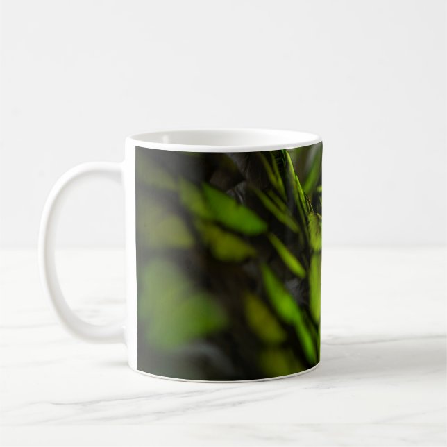 Grönt löv kaffemugg (Vänster)