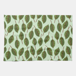 Grönt Löv Kökshandduk