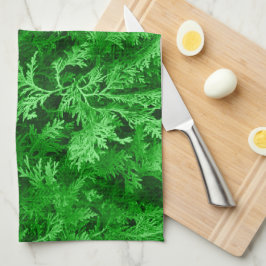 Grönt Löv Kökshandduk