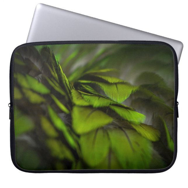 Grönt löv laptop fodral (Framsidan)