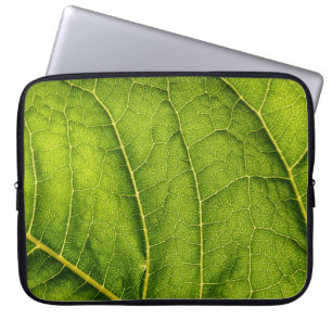 Grönt löv laptop fodral