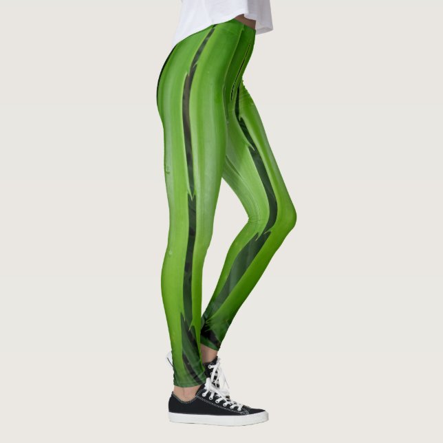 Grönt Löv Leggings (Höger)