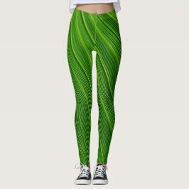 Grönt Löv Leggings