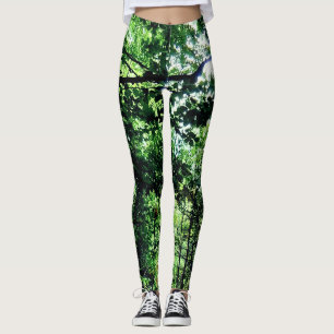Grönt löv leggings