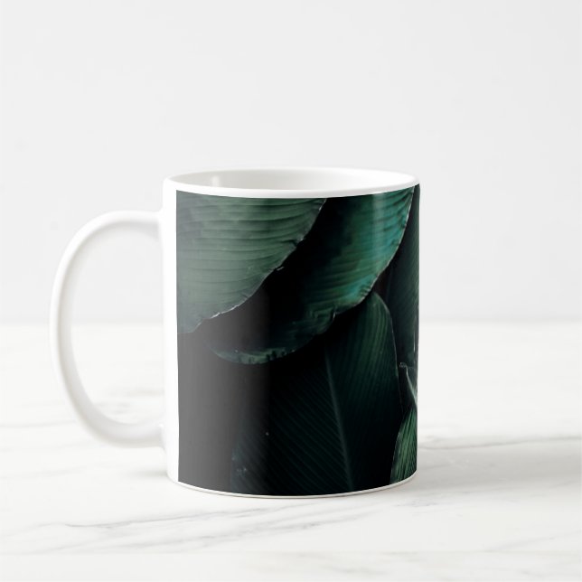 GRÖNT LÖV MACRO PHOTOGRAPHY KAFFEMUGG (Vänster)