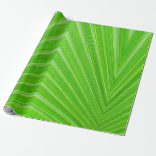 Grönt löv mönster med slogan "THINK GREEN" Presentpapper