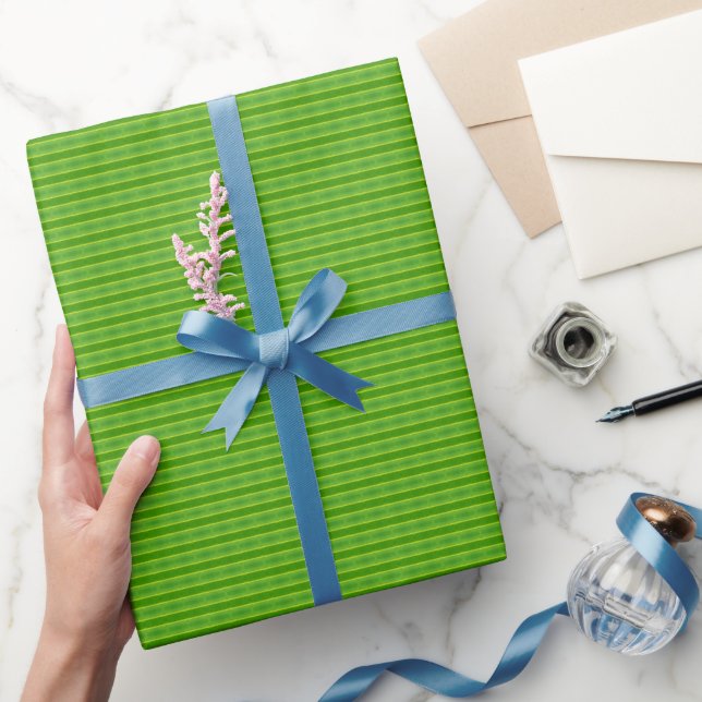 Grönt löv mönster presentpapper (Gifting)