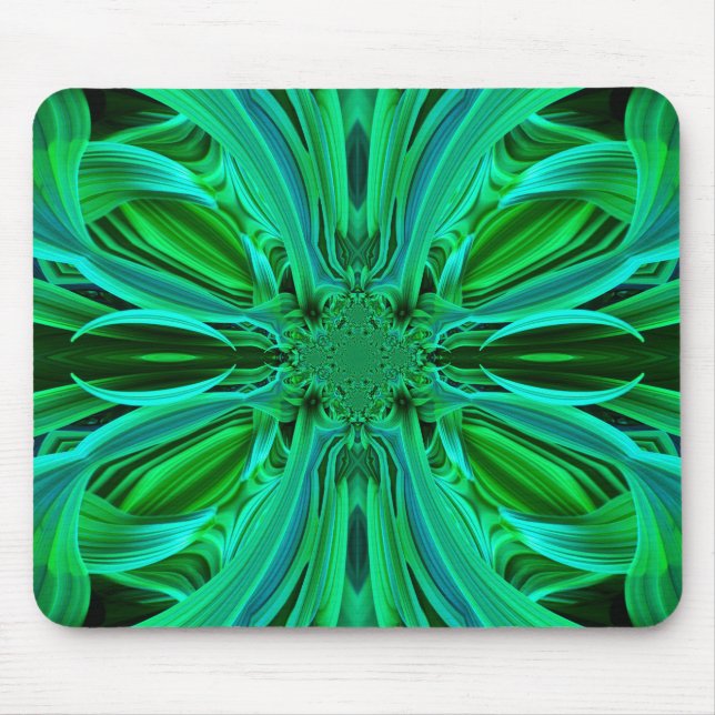 Grönt Löv Mousepad Musmatta (Framsidan)