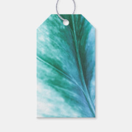 Grönt Löv naturfoto Presentetikett