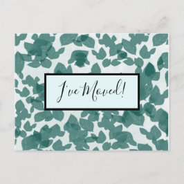 Grönt Löv om den blå förändringen av Adress Vykort