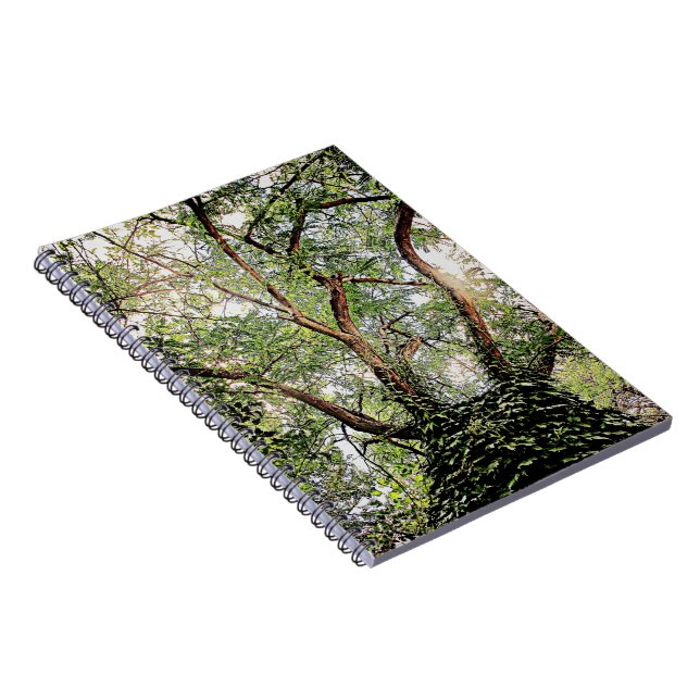 grönt löv överallt anteckningsbok med spiral (Högra Sidan)