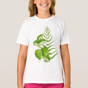 Grönt Löv på T-Shirt