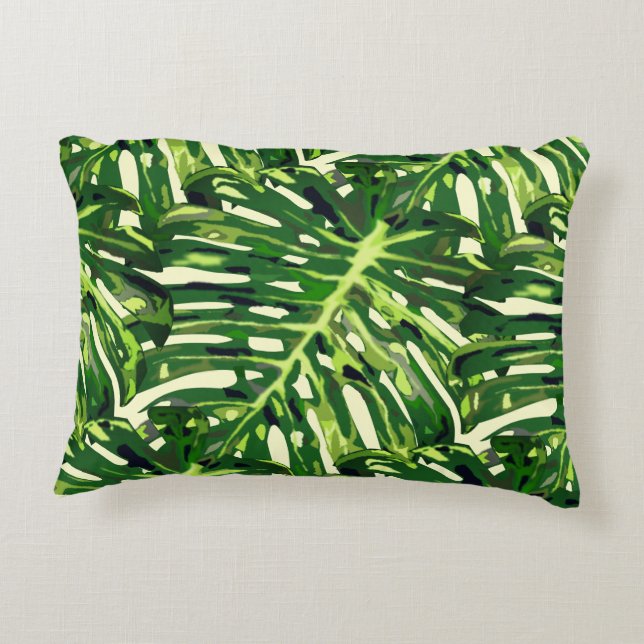 Grönt Löv Pillow Prydnadskudde (Baksidan)