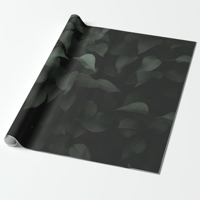GRÖNT LÖV PRESENTPAPPER (Utrullad)