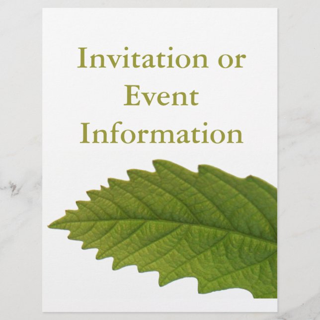 Grönt Löv Reklamblad (Framsidan)