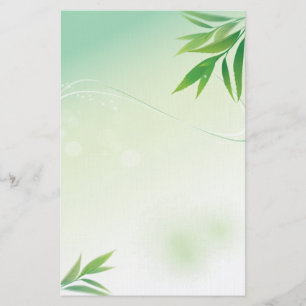 Grönt Löv Stationary Brevpapper
