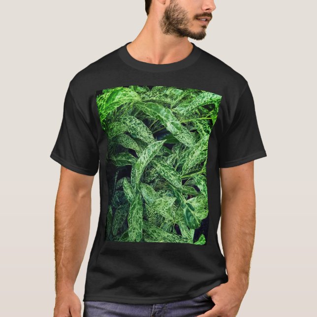 Grönt löv t shirt (Framsida)