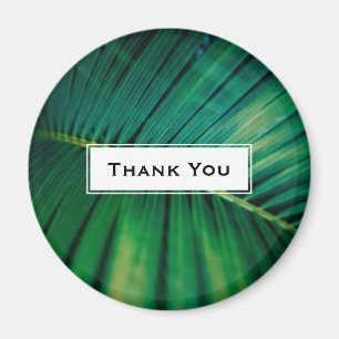 Grönt Löv Tropical Forest Nature PhotoTack Magnet