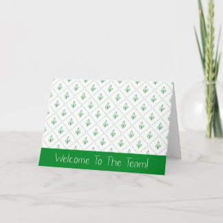 Grönt Löv Välkommen till teamet Ny anställd Kort