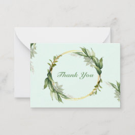 Grönt Löv WAN Corolla Tack Anteckningskort