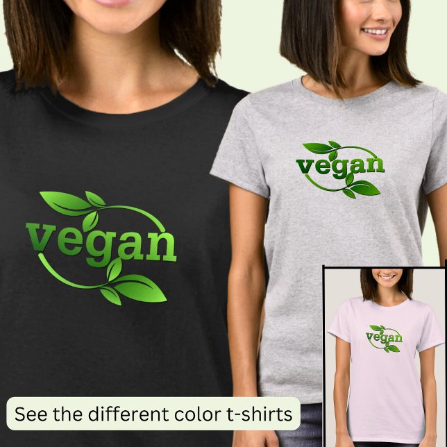 Grönt Lövs Vegan T Shirt (Skapare uppladdad)