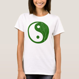 Grönt lövYin Yang symbol Tröja
