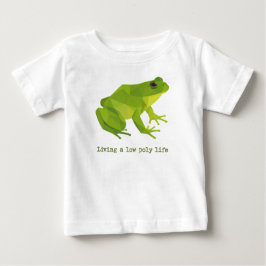 Grönt Low Poly Life Frog T Shirt