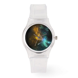 Grönt Luminös drakflygning Armbandsur
