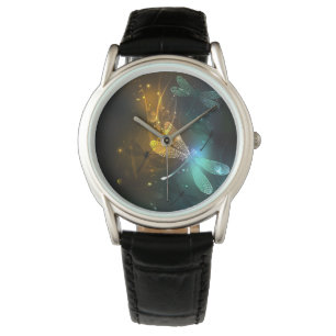 Grönt Luminös drakflygning Armbandsur