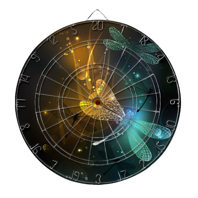 Grönt Luminös drakflygning Darttavla (Framsidan)