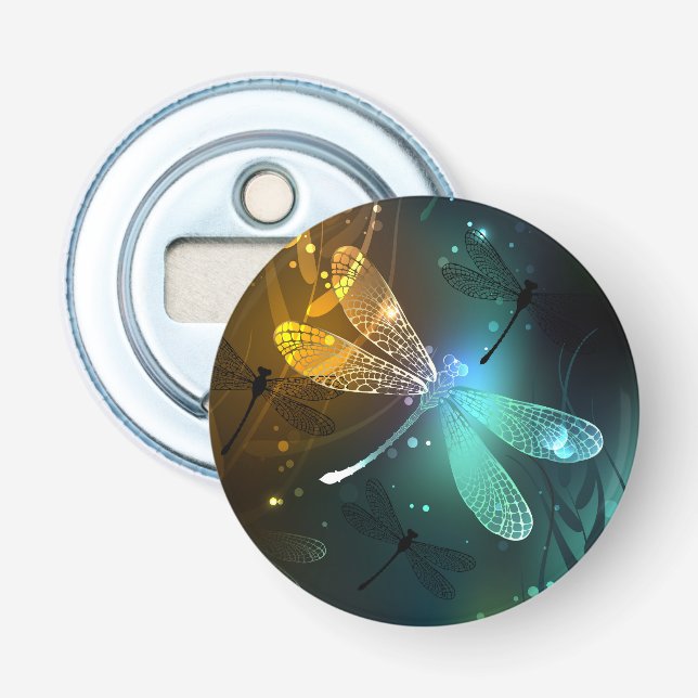 Grönt Luminös drakflygning Flasköppnare (Framsidan)